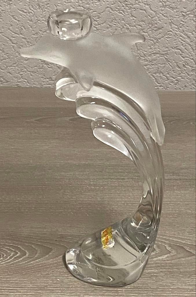 Bougeoir en cristal dauphin NACHTMANN, prix : 20€, Enlèvement ou Envoi