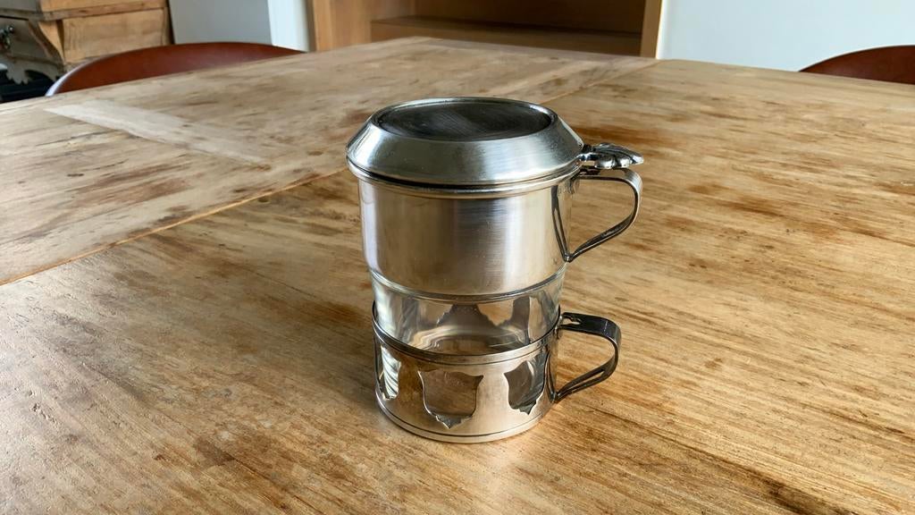 Zilver koffiefilter tas, Ophalen of Verzenden, Zilver