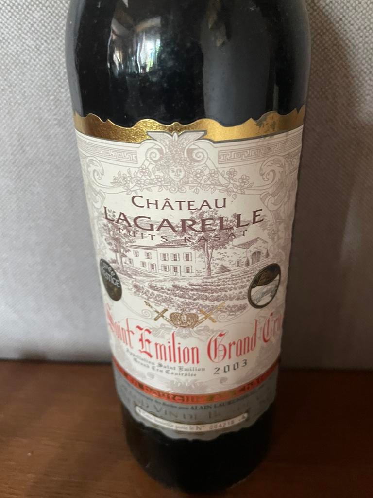 1 bouteille de bordeaux Saint emilion grand cru 2003, Neuf, Pleine, Enlèvement, Vin rouge