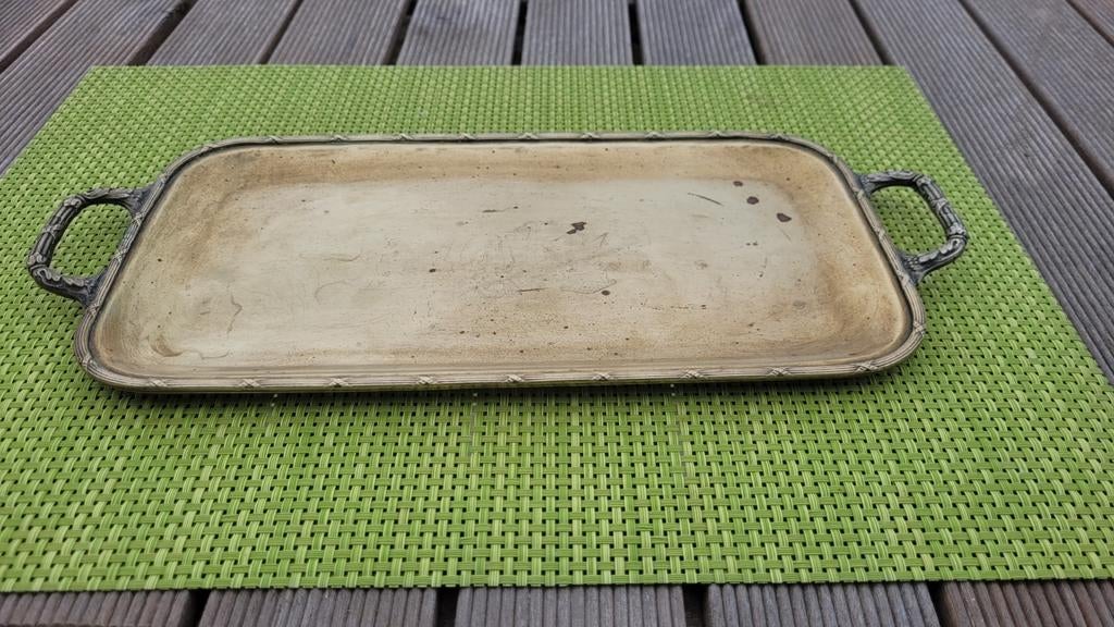 Antiek dienblad art deco 37 x 17 cm, Antiek en Kunst, Ophalen of Verzenden