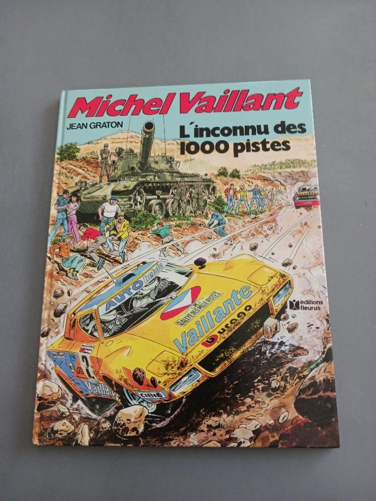 Michel Vaillant, HC 1 éd. l'Inconnu d. 1000 Pistes, tv et, Jean Graton, Enlèvement ou Envoi, Une BD, Comme neuf