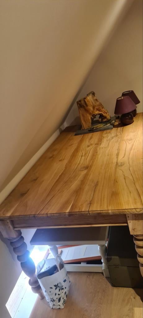 Tafel eettafel TEAK EIK 10--150 JAAR 500-- 750€, Ophalen, Gebruikt, Eikenhout, 200 cm of meer