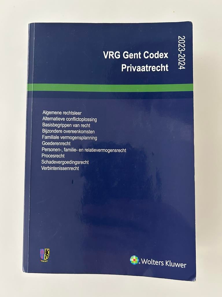 VRG Gent Codex Privaatrecht 2023-2024, Boeken, Ophalen