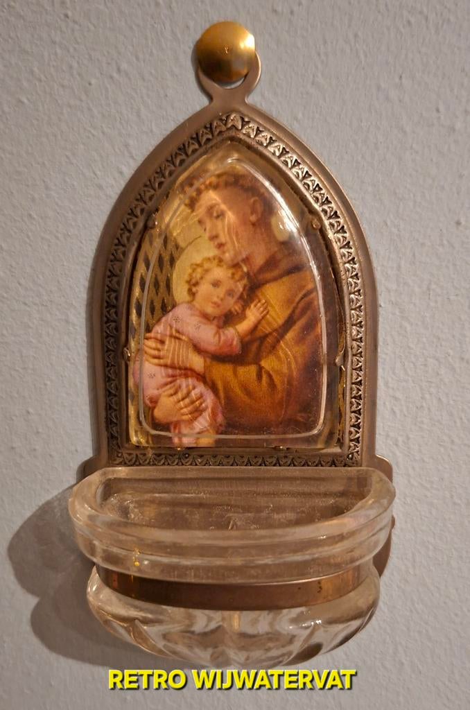 BARIL D'EAU BÉNITE RÉTRO, Enlèvement ou Envoi, Comme neuf, Image, Christianisme | Catholique
