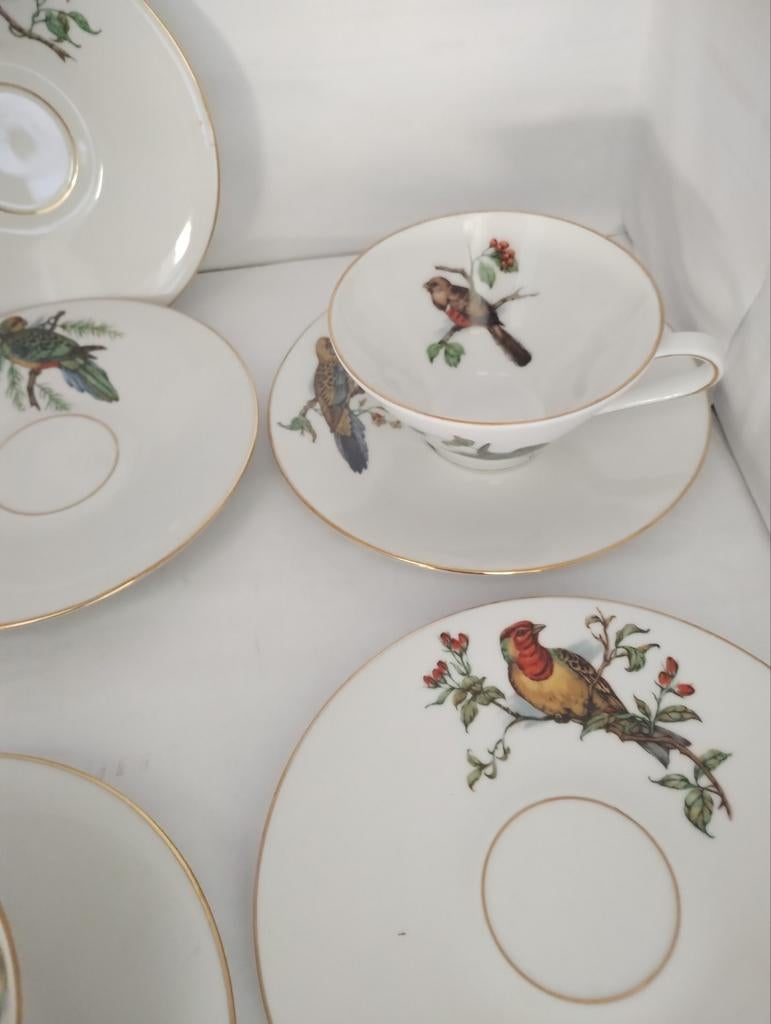 Pmr Jaeger & co vogel Bavaria decor thee koffie kopjes, Enlèvement ou Envoi