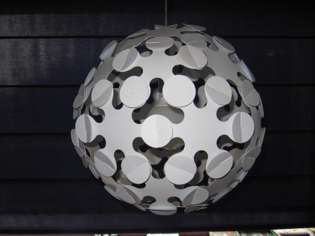 Lamp - Dark hoppy wit, Huis en Inrichting, Kunststof, Gebruikt, Ophalen of Verzenden, Minder dan 50 cm