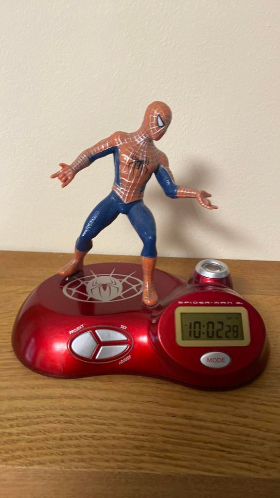 Spiderman Projector Licht Wekker, Zo goed als nieuw