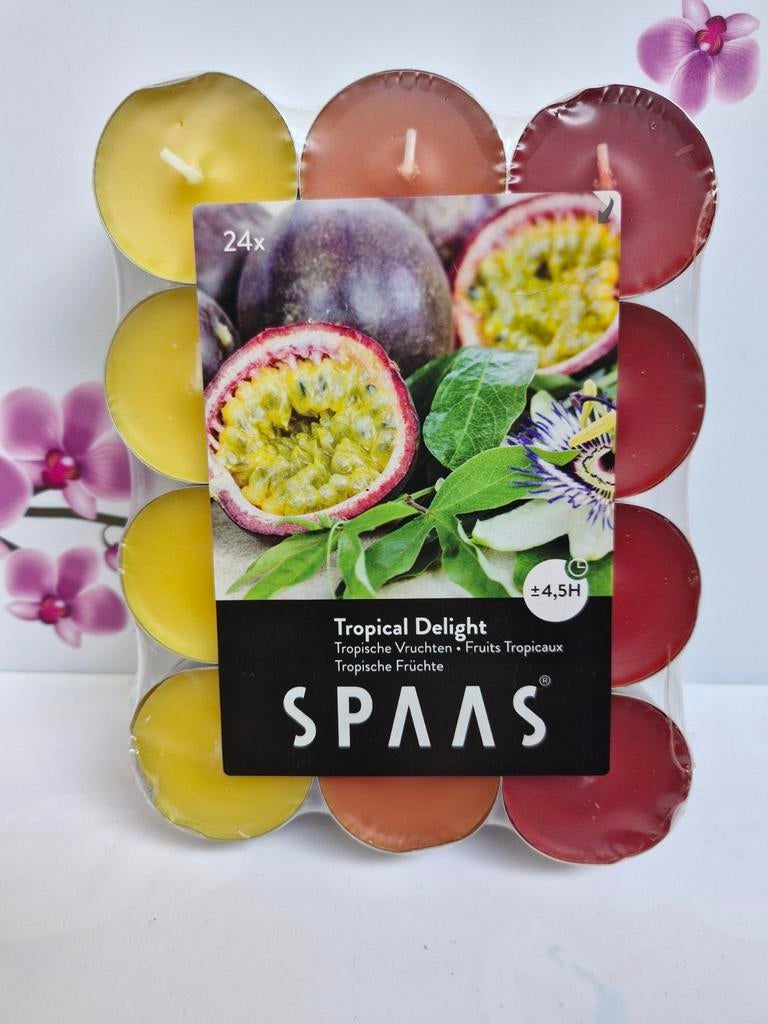 🕯Tropical Delight Theelichtjes 🕯, Overige materialen, Overige kleuren, Nieuw, Ophalen of Verzenden