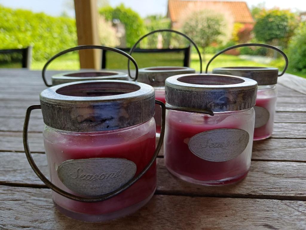 5 kaarsjes in glas, Ophalen, Overige materialen, Overige kleuren, Nieuw