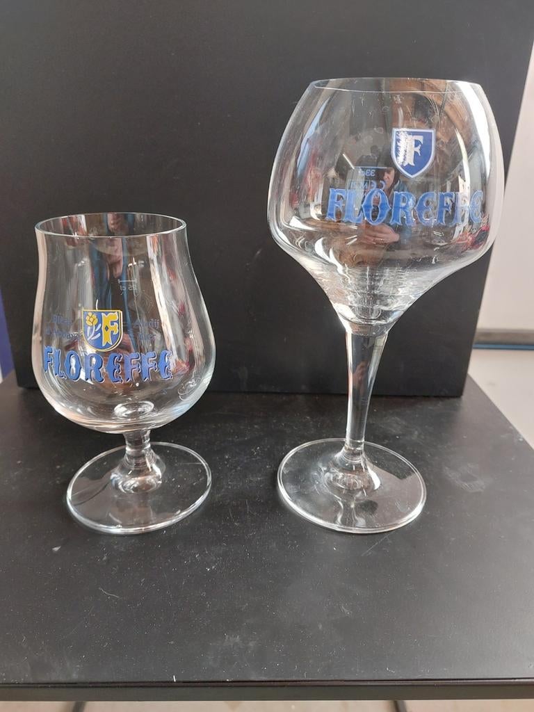 Floreffe bierglazen, Ophalen of Verzenden, Zo goed als nieuw, Glas of Glazen, Overige merken
