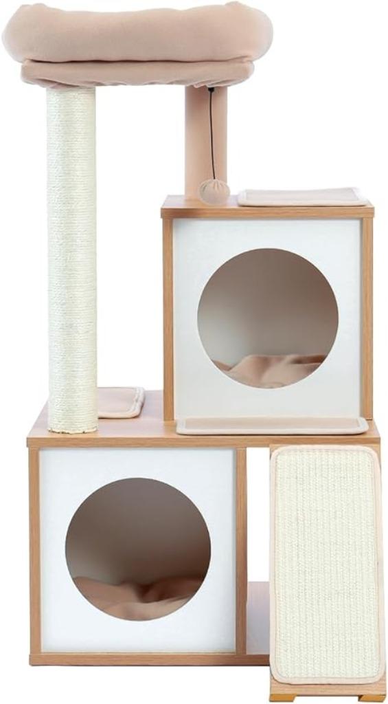 Houten krabpaal | kattenhuis | kattentoren | sisalpalen, Dieren en Toebehoren, -, Verzenden, -, Nieuw