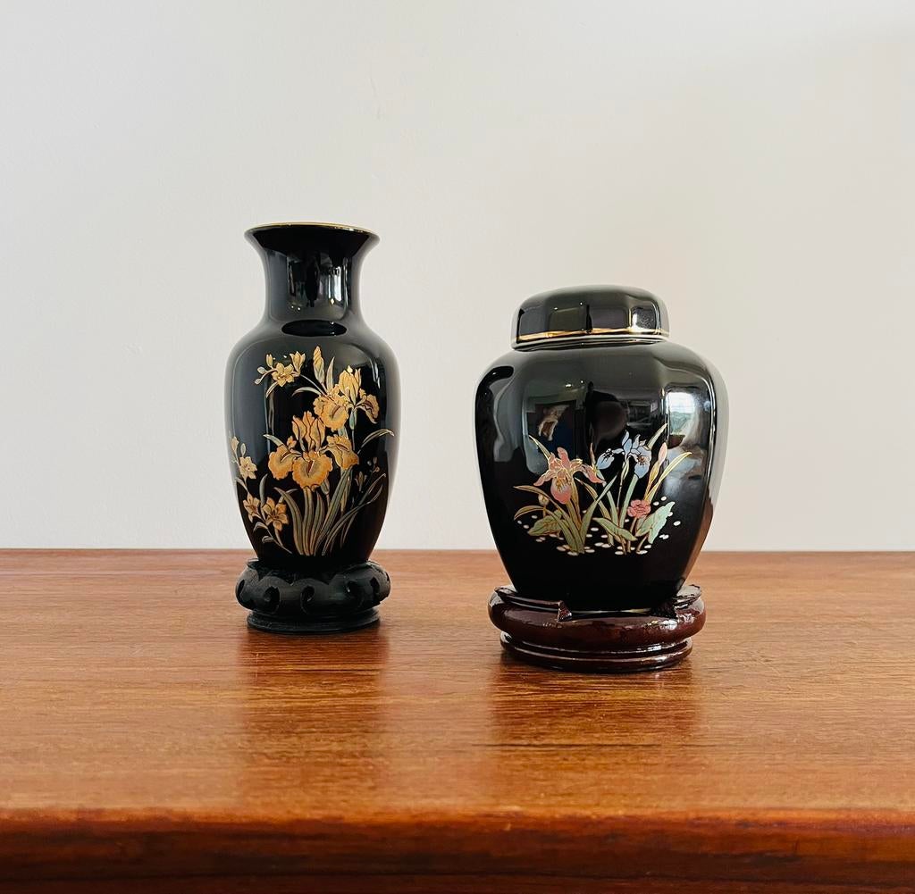 Kleine Japanse vaas en gemberpot, Ophalen of Verzenden