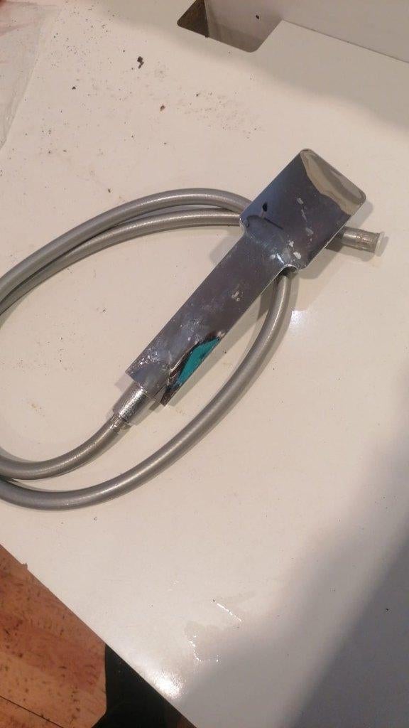 Pomme de douche avec flexible de 1,5 m, Enlèvement, Comme neuf, Autres types, 100 à 150 cm