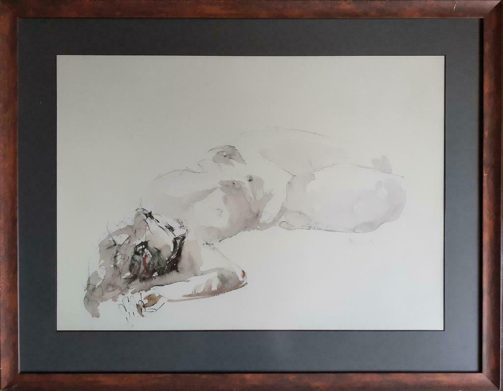 "Liggend naakt" - kunstenaar onbekend, Antiek en Kunst, Ophalen