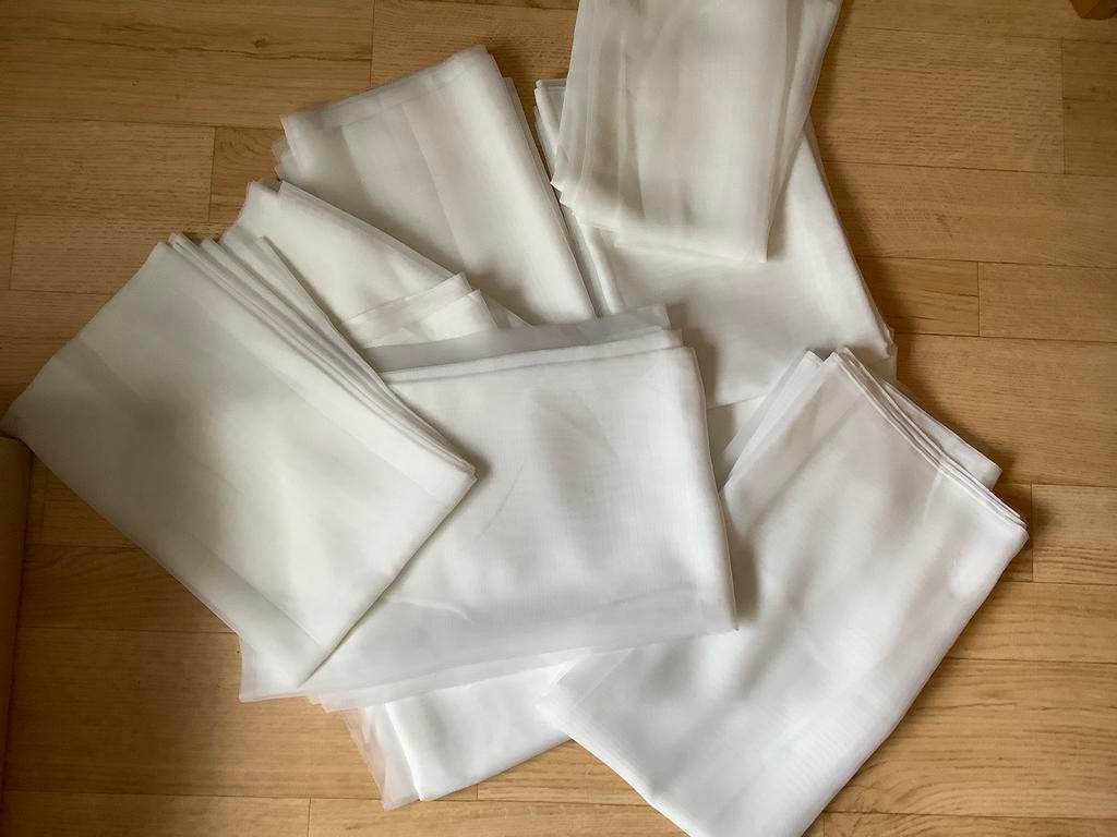 Tissu pour rideaux de verre : voile, Enlèvement ou Envoi, Neuf, Blanc, Autres matériaux