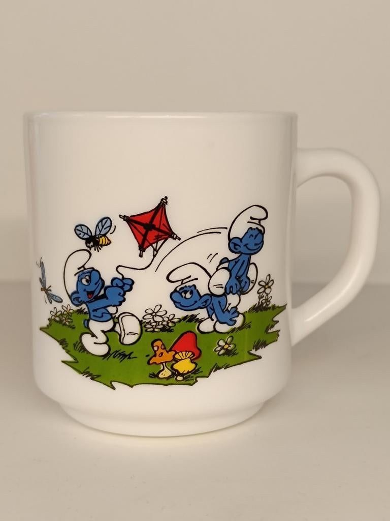 Smurfen Peyo Arcopal 1985 vintage mok, Enlèvement ou Envoi