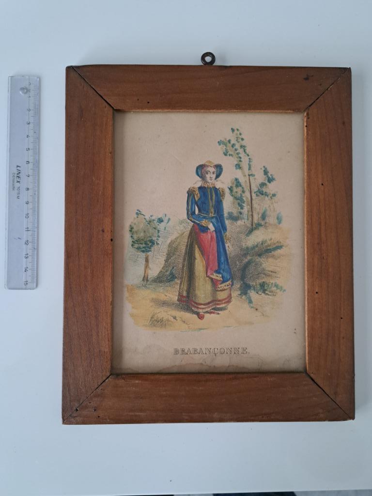 ingekleurde ets Brabançonne, Ophalen