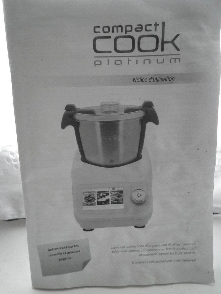 Compact COOK platinum + panier vapeur + découpe légumes, Electroménager, Enlèvement, Neuf