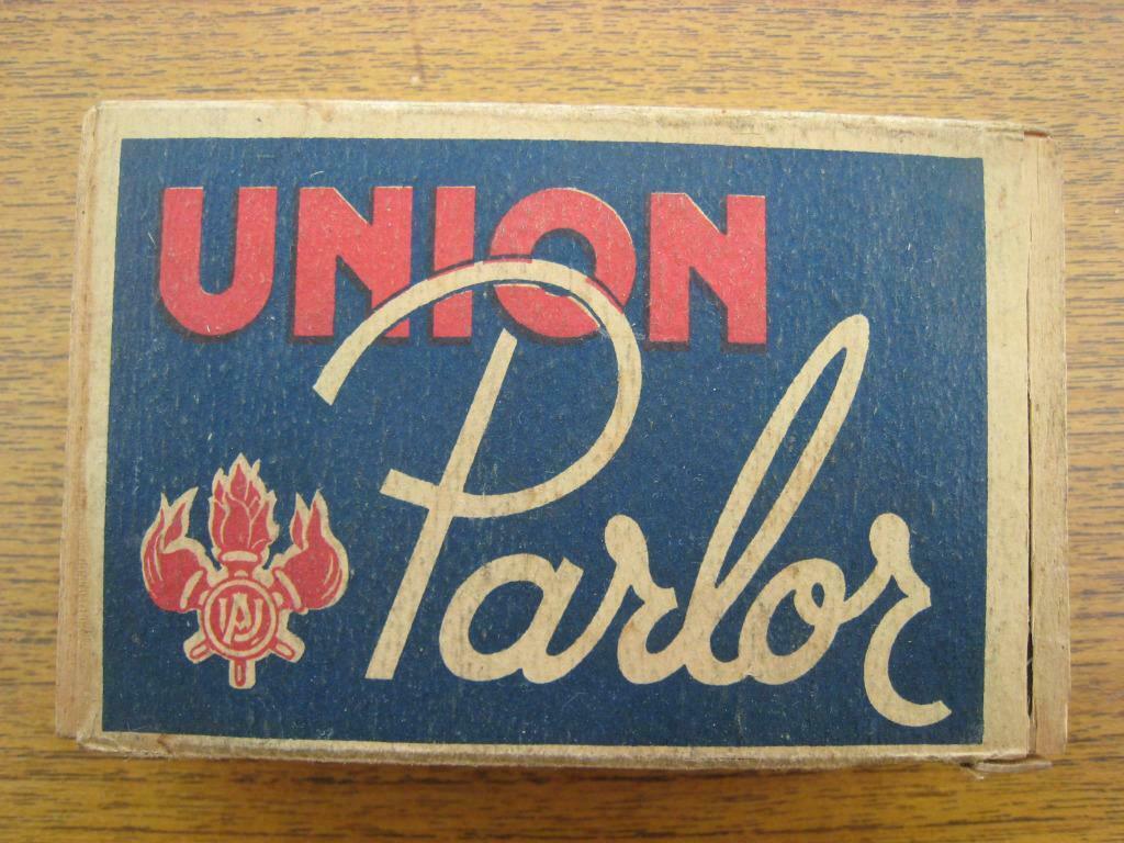 boîte d'allumettes Union Parlor vintage, Verzamelen, Verzenden, Gebruikt, Luciferdoosjes of -merken