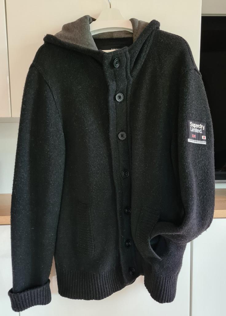 Warme vest/jas 'Superdry' (maat: XXL), Overige maten, Ophalen of Verzenden, Grijs, Gedragen