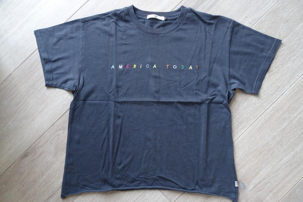 Zwarte T-shirt America Today maat S, Manches courtes, Enlèvement ou Envoi, Taille 36 (S), Porté