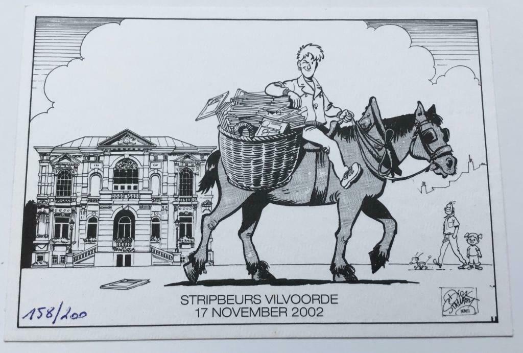 Leuke Ex-libris Dirk Stallaert - Kitty uit 2002., Eén stripboek, Dirk Stallaert, Nieuw, Ophalen of Verzenden