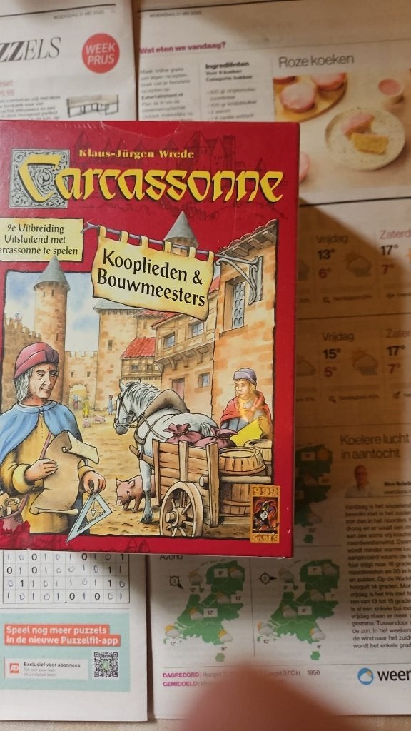bordspel seal Carcassonne Kooplieden en Bouwmeesters 999, Hobby en Vrije tijd, Gezelschapsspellen | Bordspellen, Een of twee spelers