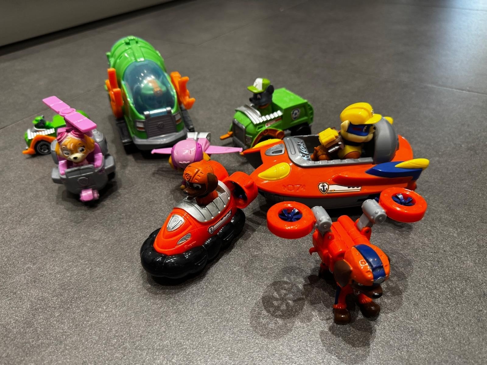 Paw Patrol Rocky, Skye & Zuma – 9 voertuigen en figuren, Kinderen en Baby's, Ophalen