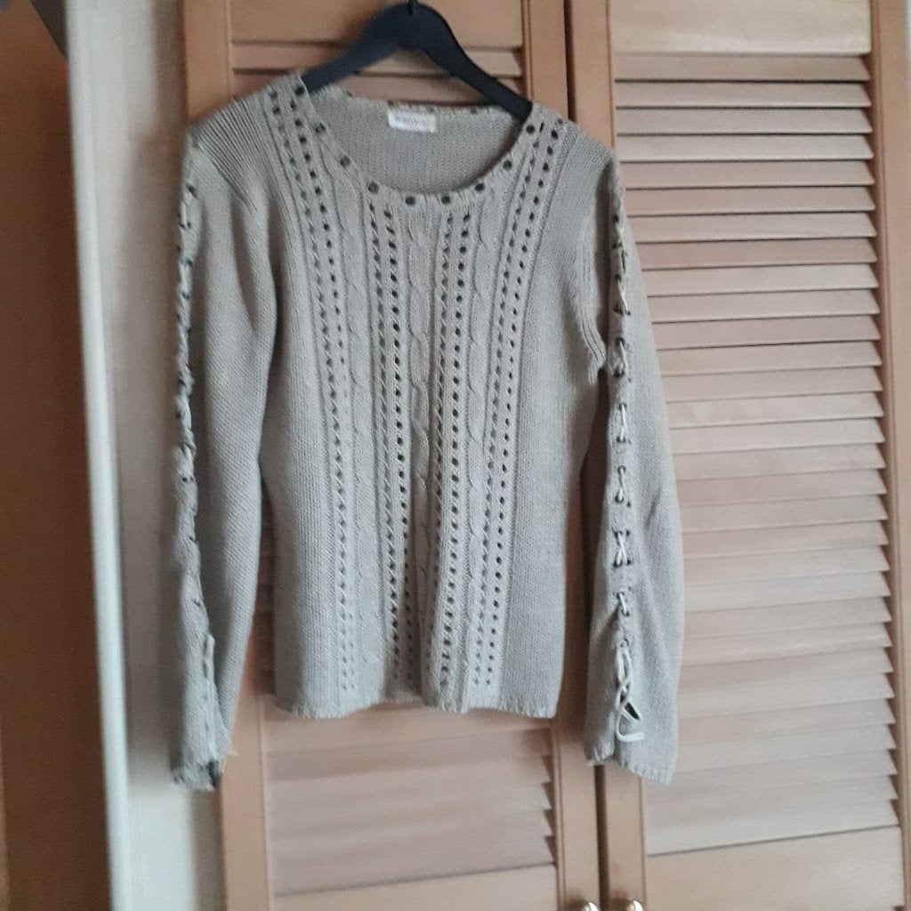 trui, Verzenden, Zo goed als nieuw, Maat 38/40 (M), Beige