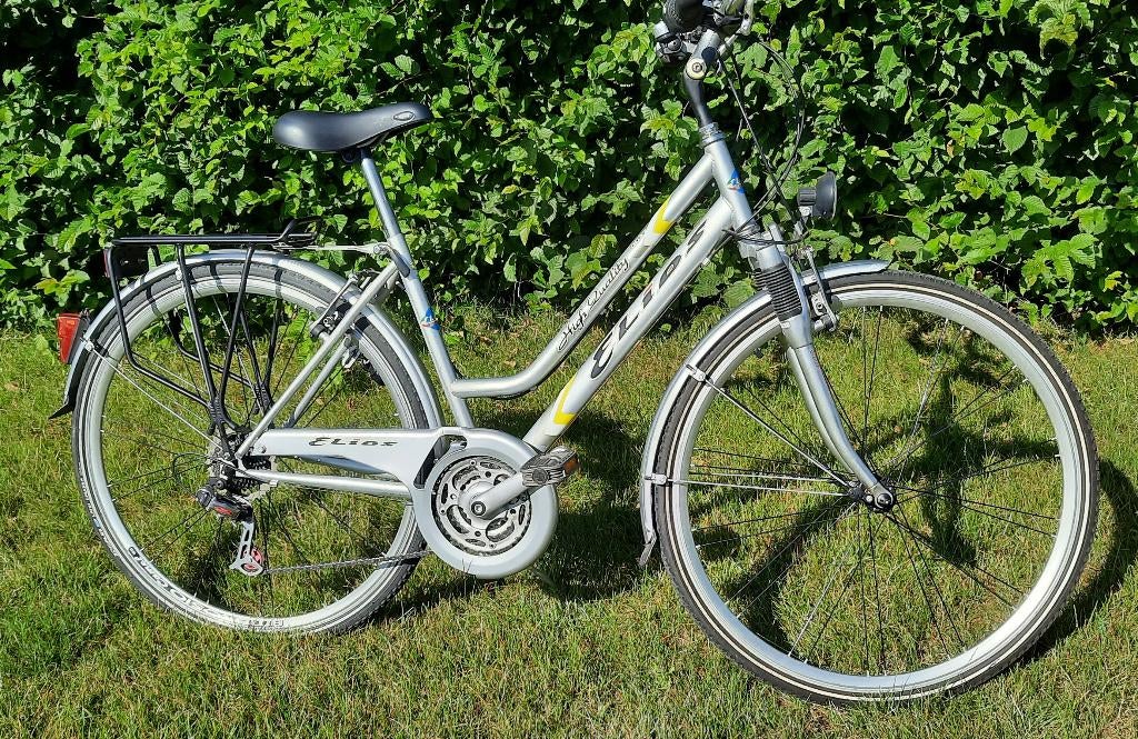 Damesfiets 21 versnellingen, Fietsen en Brommers, Versnellingen, Zo goed als nieuw, Minder dan 47 cm, Ophalen