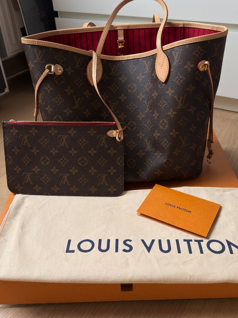 MM Neverfull - Louis Vuitton, Handtassen en Accessoires, Tassen | Damestassen, Ophalen, Nieuw, Bruin, Shopper