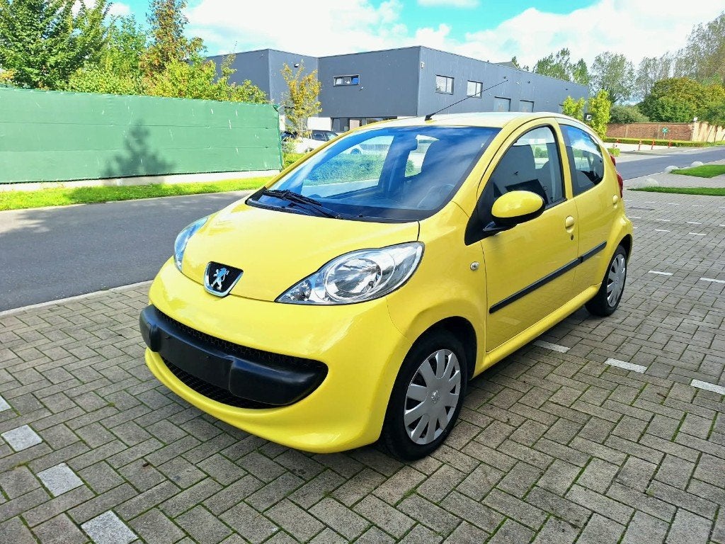 Peugeot 107 1.0i | 44.000km | Airco | 5 deurs, Achat, Entreprise, Jaune, Noir