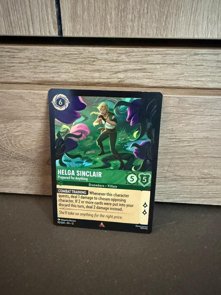 Disney Lorcana – Helga Sinclair Prepared for Anything (Rare), Hobby en Vrije tijd, Ophalen of Verzenden, Zo goed als nieuw, Booster