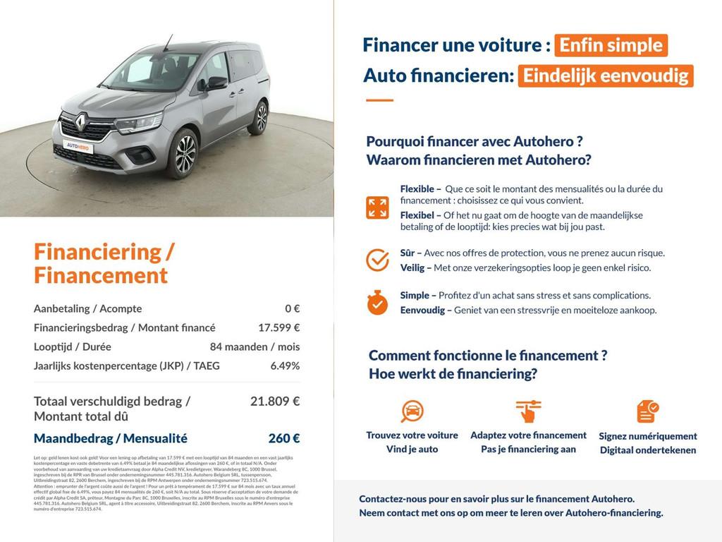 Renault Kangoo 1.3 TCe Equilibre (bj 2022), Voorwielaandrijving, Bluetooth, Stof, Gebruikt