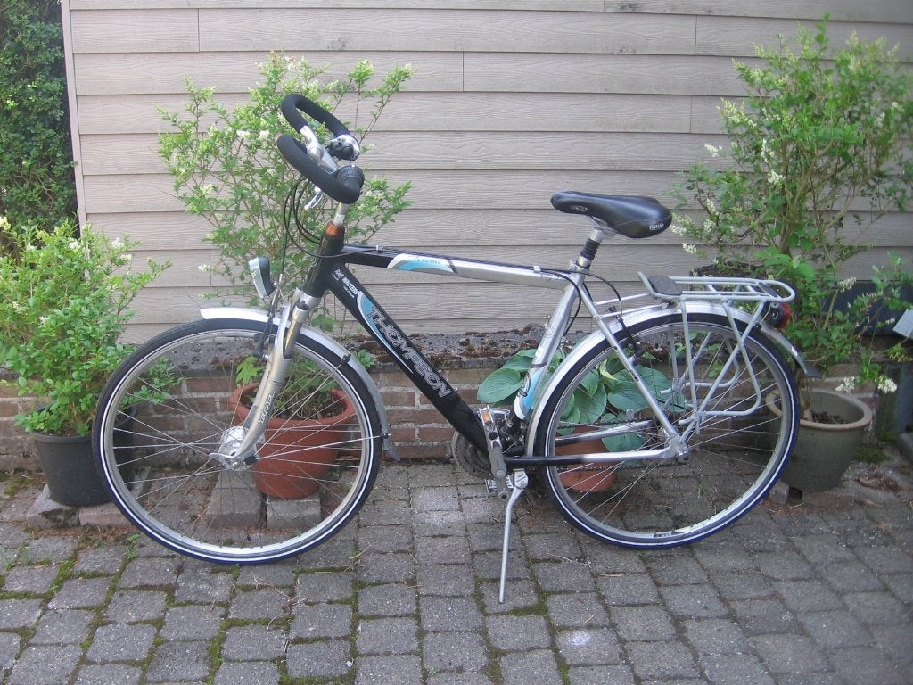 28 inch aluminium Thompson herenfiets 21 versnellingen, Gebruikt, Velgrem, Versnellingen, 53 tot 57 cm