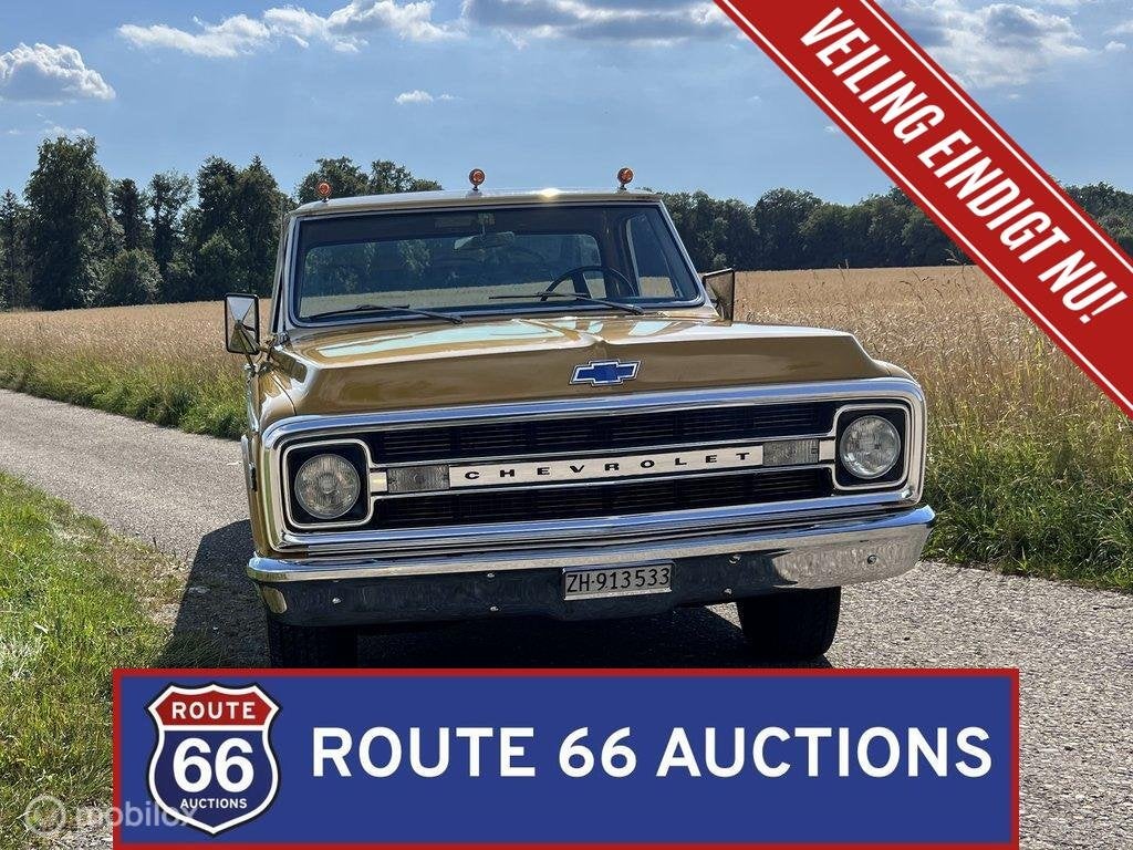 Chevrolet C10 | 1970 | Route 66 Auctions, Achat, Entreprise, Chevrolet, Boîte manuelle