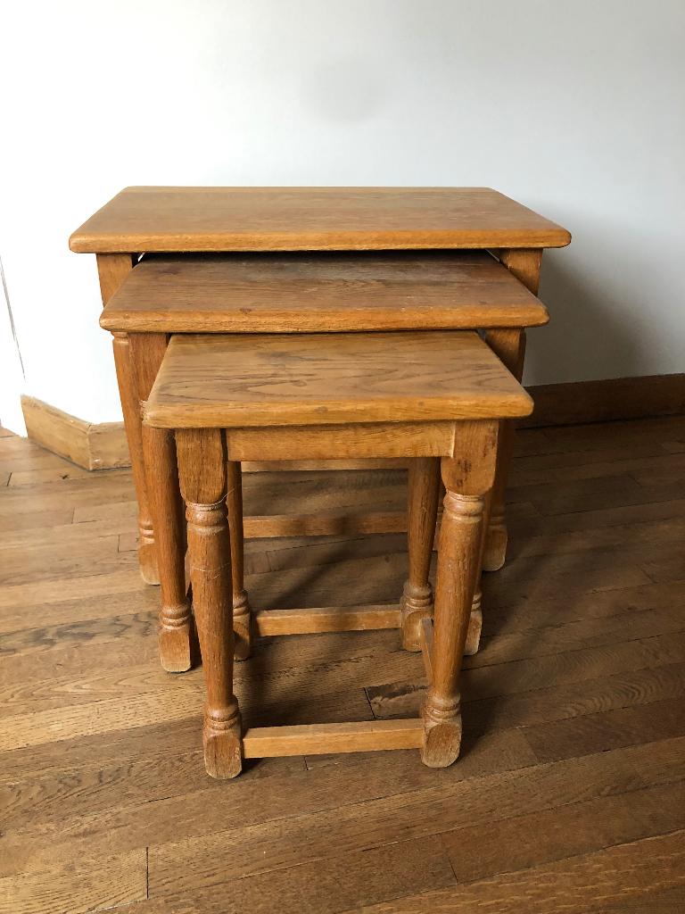 3 Tables gigognes, Maison & Meubles, Tables | Tables d'appoint, Enlèvement, Utilisé, Classique, Rectangulaire