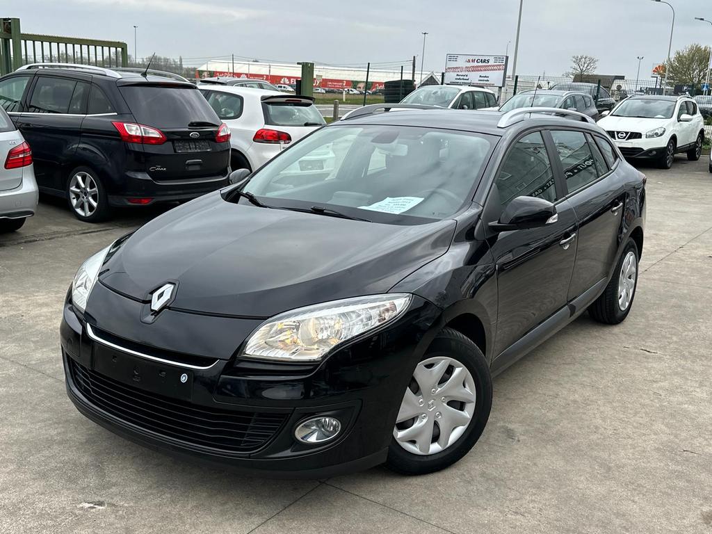 Renault Megan 1.2L Benzine 2013 Eerste Eigenaar, Auto's, Euro 5, Zwart, Adaptieve lichten, Zwart