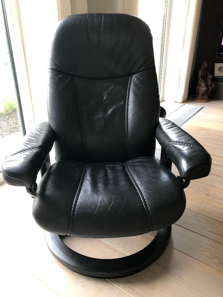 stressless relax met voetenbank, Maison & Meubles, Fauteuils, Enlèvement, Comme neuf, Bois