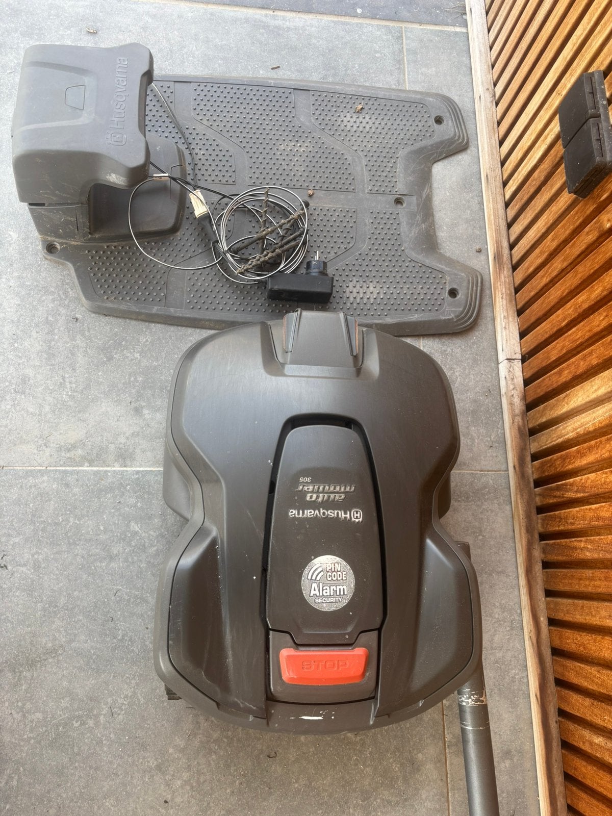 Robotmaaier Husqvarna, Ophalen, Gebruikt
