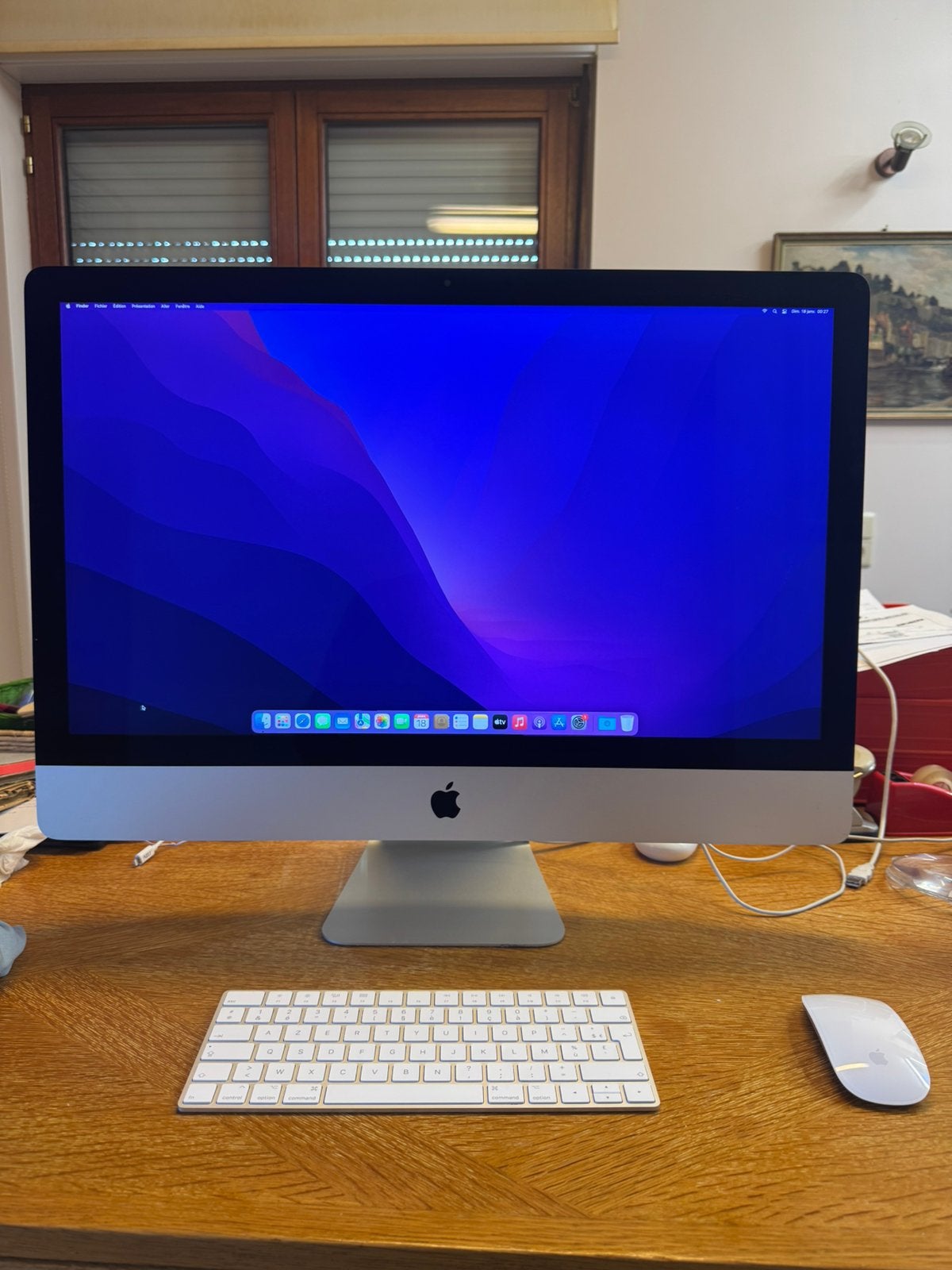 IMac 27’’ Retina 5K 2017 avec clavier et souris, Informatique & Logiciels, Apple Desktops, Enlèvement