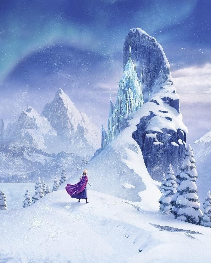 Disney Frozen Behang IJspaleis - 200x250 - Gratis Verzending, Envoi, Neuf, Disney, Décoration murale