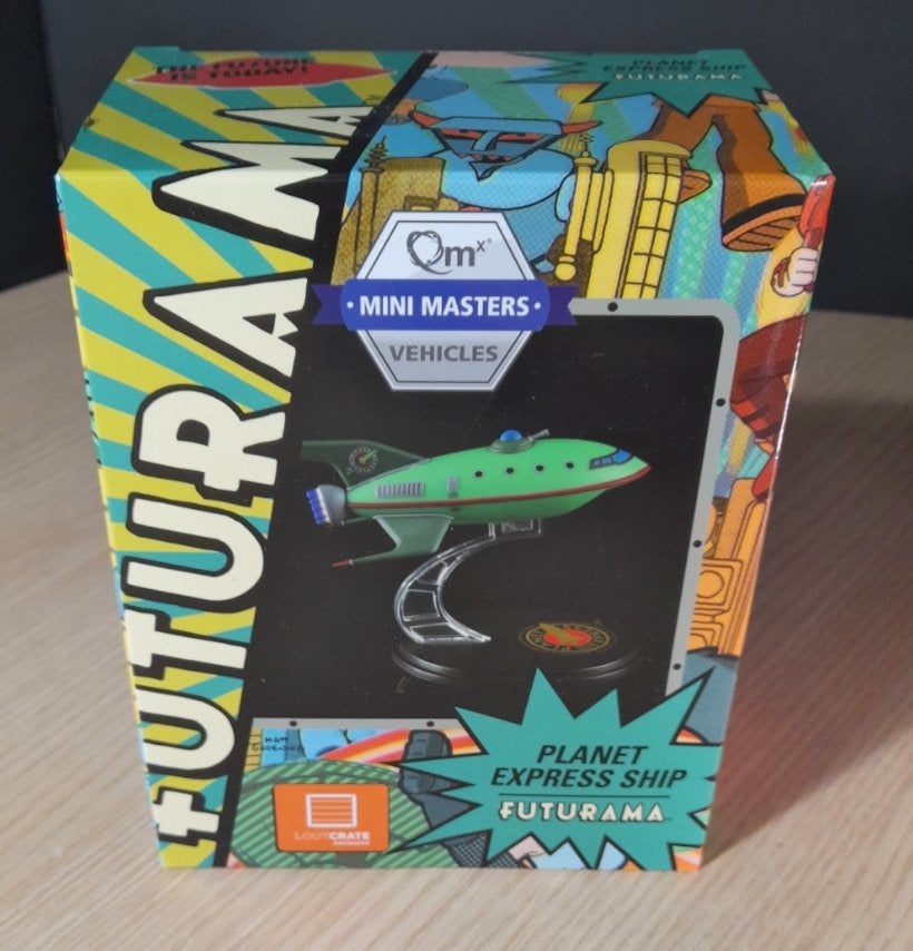 Futurama Planet Express ship model - QMX Mini Masters, Ophalen of Verzenden, Zo goed als nieuw, Tv, Beeldje, Replica of Model