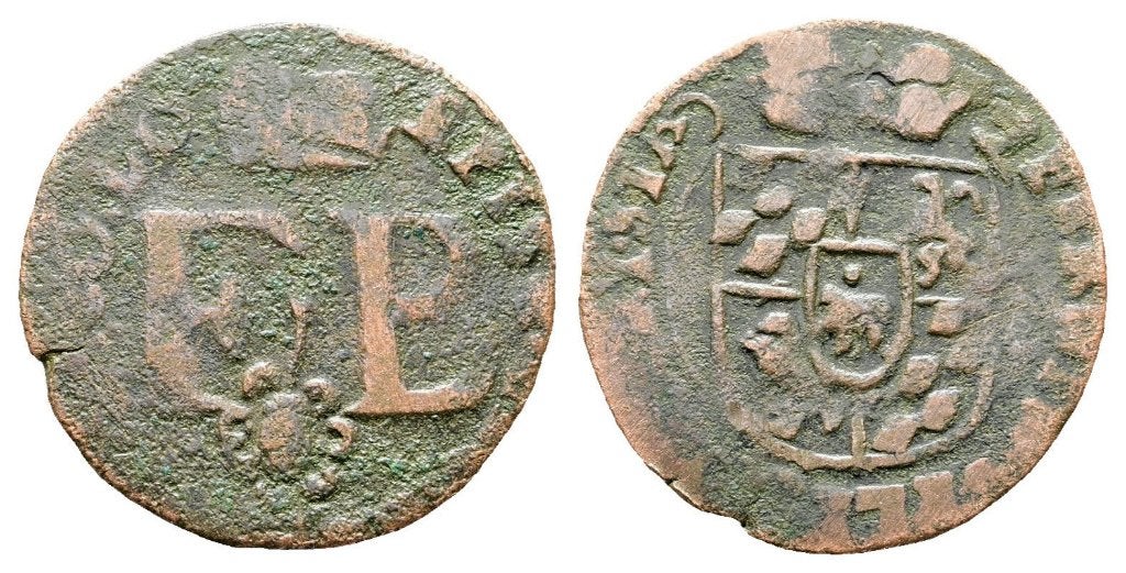 1 liard, Ferdinand de Bavière Principauté de Liège 1612-1650, Enlèvement ou Envoi, Belgique, Monnaie en vrac