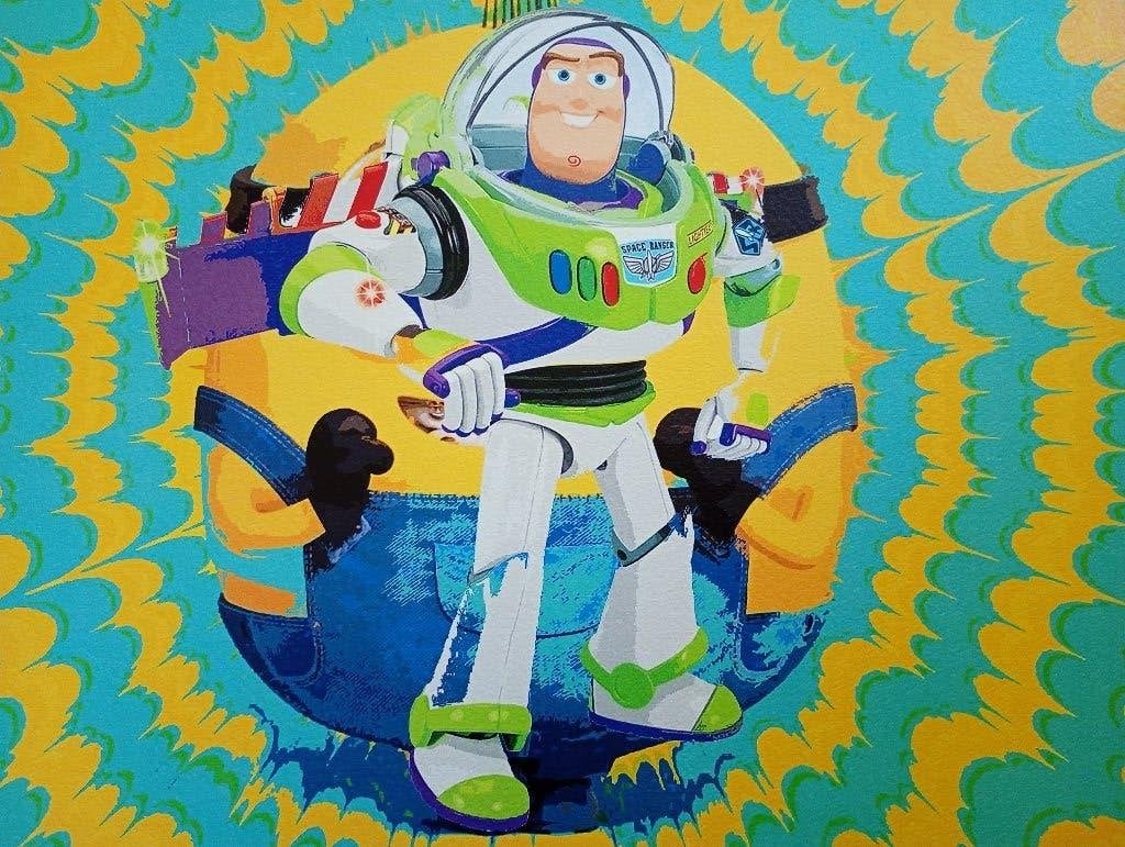 Toy Story vs The Minions, Ophalen of Verzenden, Overige figuren, Zo goed als nieuw, Plaatje of Poster