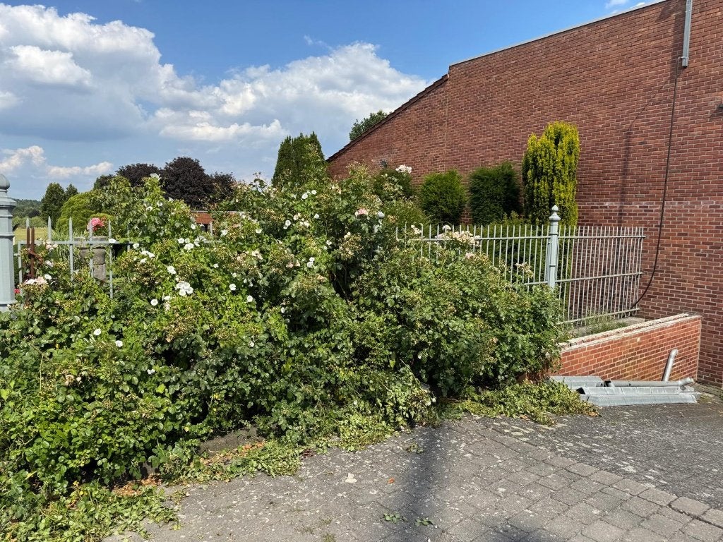 smeedijzeren hekwerk 26 meter, Ophalen, Met poort, Gebruikt, Sierhekwerk