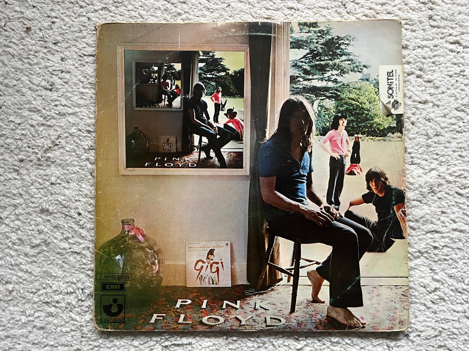 Lp Pink Floyd, Ummagumma, slechte staat, spaanse persing, Ophalen of Verzenden, Gebruikt, LP