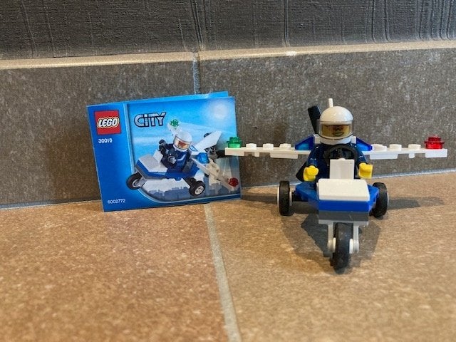 Lego City 30018 Hélicoptère de police + pilote, City, Lego, Ensemble complet, Instructions incluses