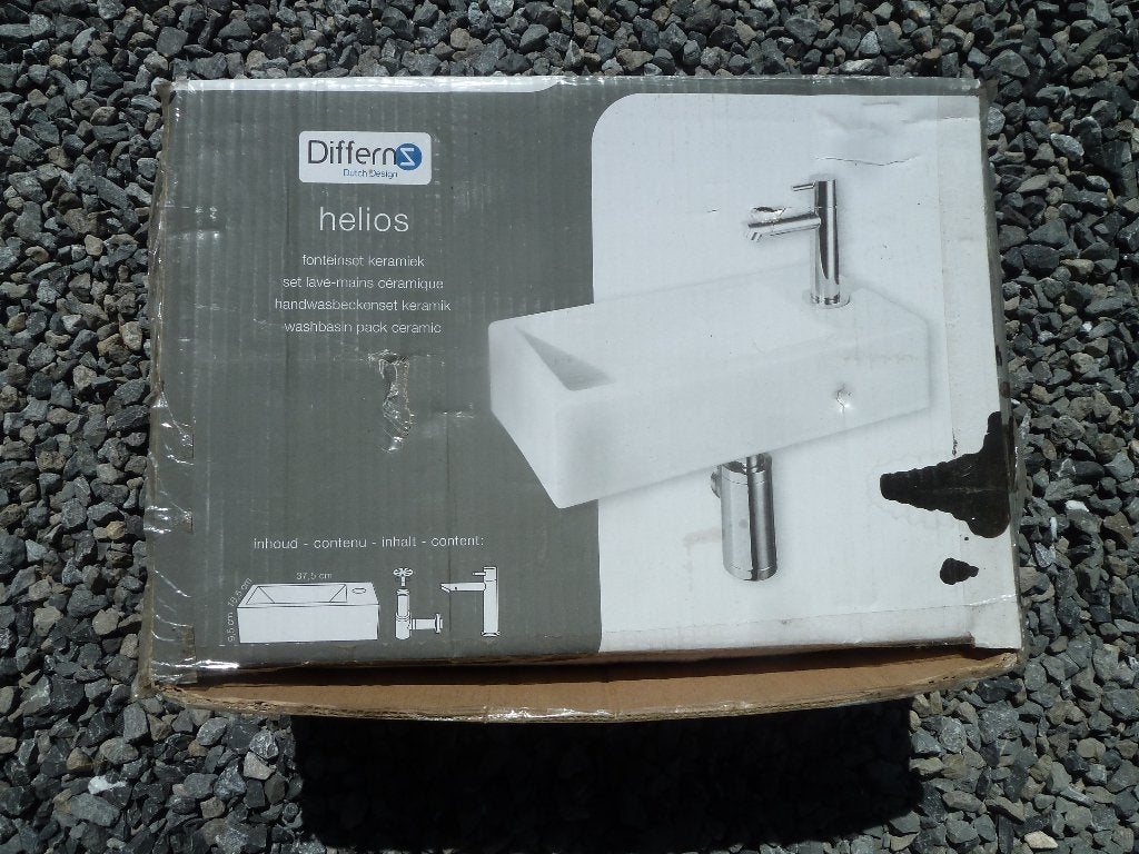 Evier lave-mains neuf complet., Enlèvement, Neuf, Chrome, Autres types