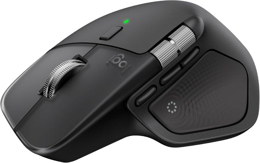 Logitech MX Master 4 muis in perfecte staat, grijs, Computers en Software, Muizen, Rechtshandig, Muis, Logitech, Ophalen of Verzenden
